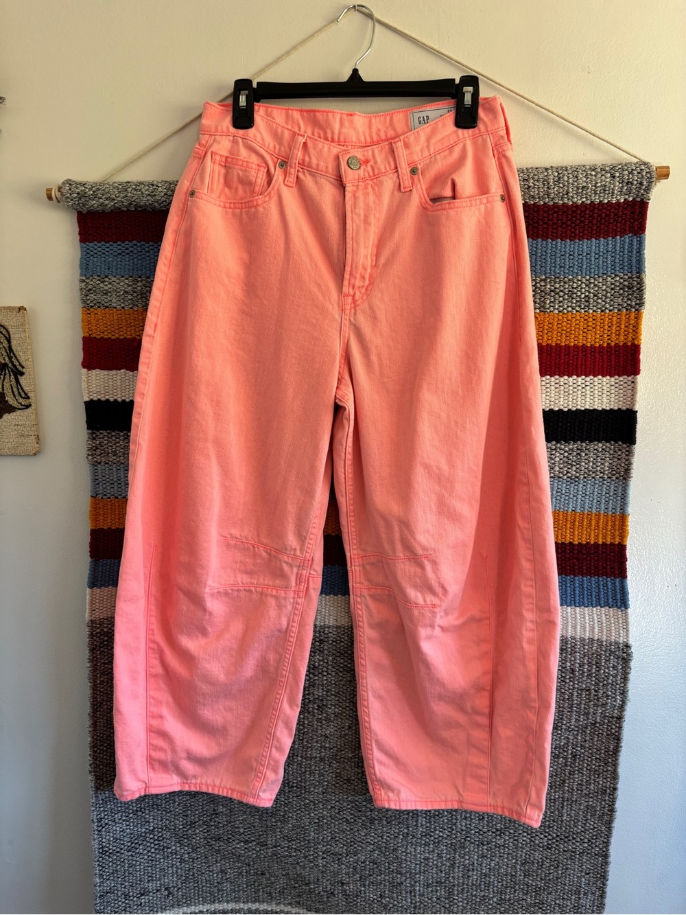 GAP Pink Barrel Jeans